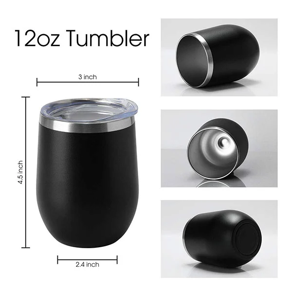 12oz Stainless Steel Egg Mug